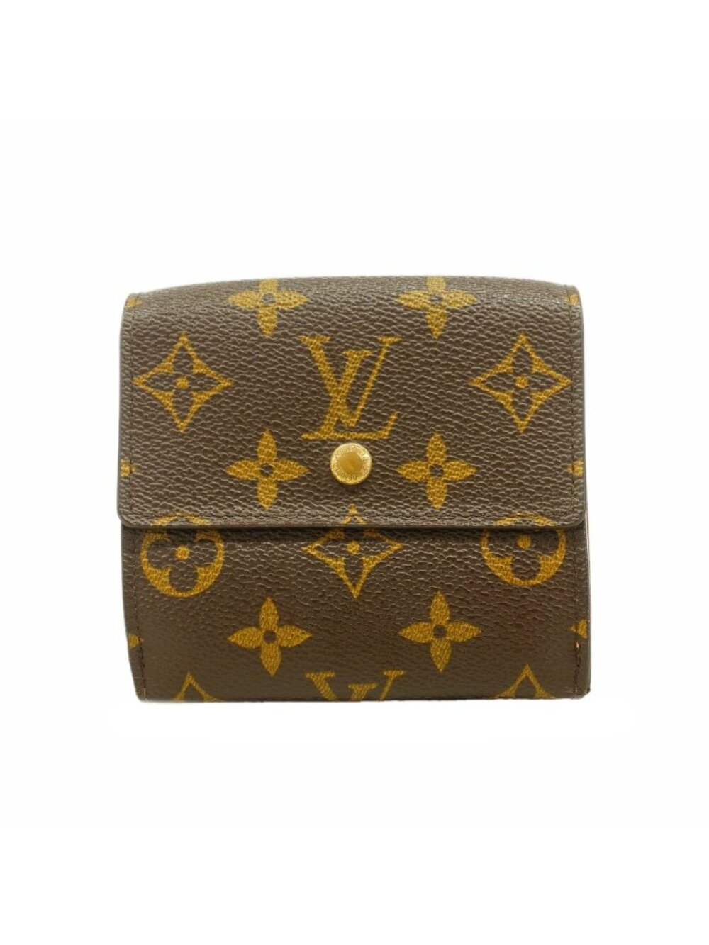 Louis Vuitton Trifold Wallet Monogram Porte Monnaie Billets Cartes Credit Brown